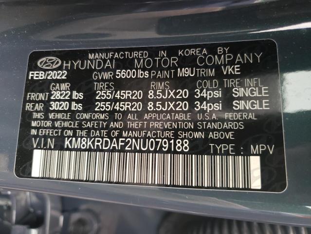 2022 HYUNDAI IONIQ 5 LI KM8KRDAF2NU079188