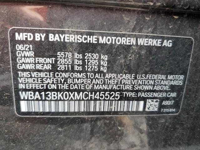 2021 BMW M550XI WBA13BK0XMCH45525