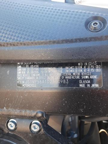 2013 SUZUKI DL650 A JS1VP56A1D2100983