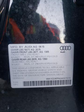 2016 AUDI SQ5 PREMIU WA1CCAFP6GA007015