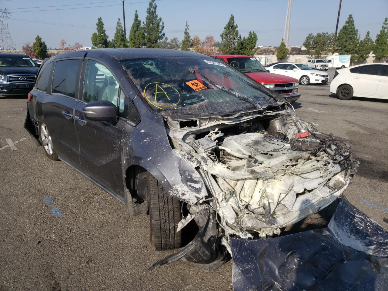 5FNRL6H77JB102076 HONDA ODYSSEY EX 2018