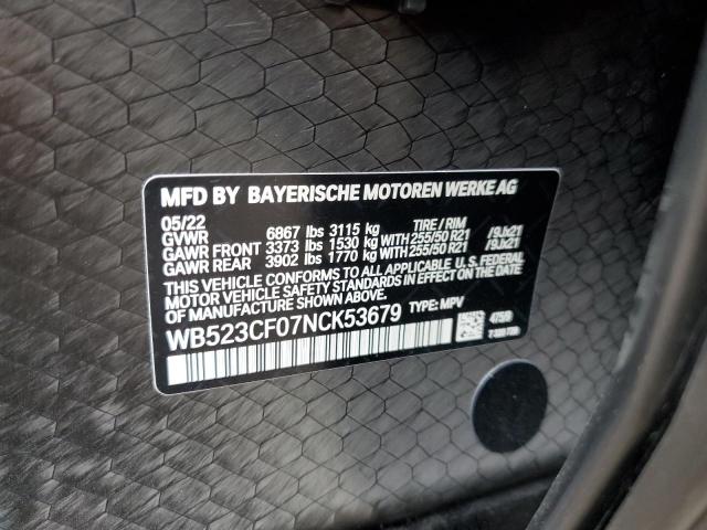 2022 BMW IX XDRIVE5 WB523CF07NCK53679