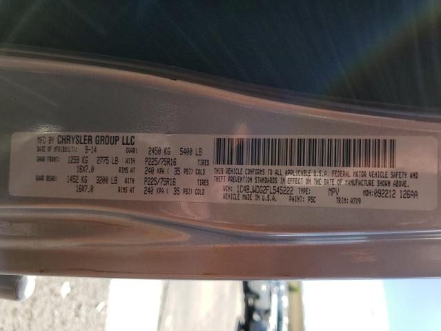 2015 JEEP WRANGLER 4 1C4BJWDG2FL545222