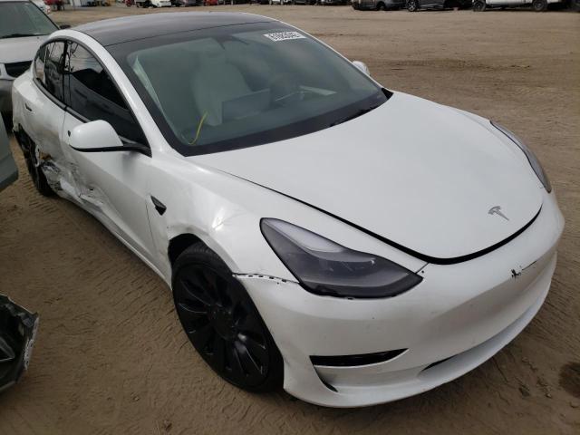 Salvage cars for sale from Copart Los Angeles, CA: 2022 Tesla Model 3