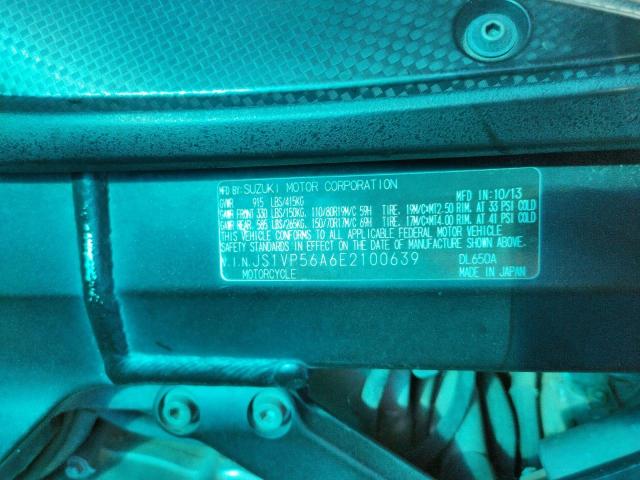 2014 SUZUKI DL650 A JS1VP56A6E2100639