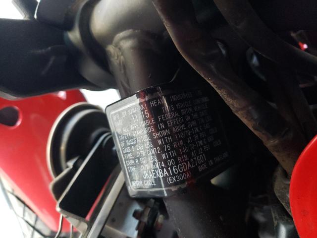 2016 KAWASAKI EX300 A - JKAEX8A16GDA27601