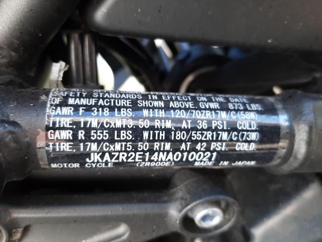 2022 KAWASAKI ZR900 - JKAZR2E14NA010021