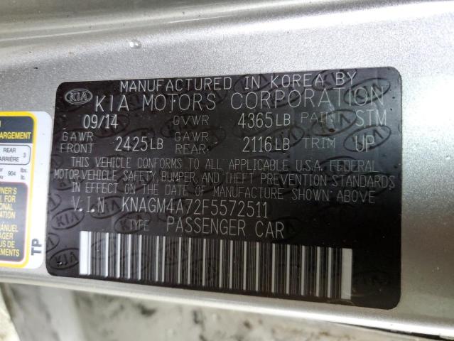 KNAGM4A72F5572511 KIA Optima
