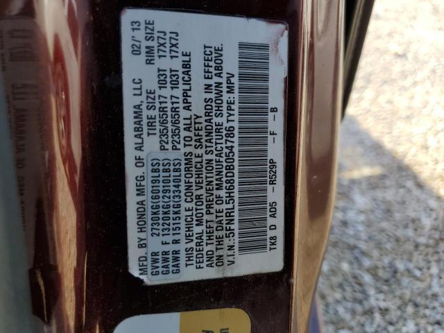 5FNRL5H68DB054786 2013 HONDA ODYSSEY - Image 10