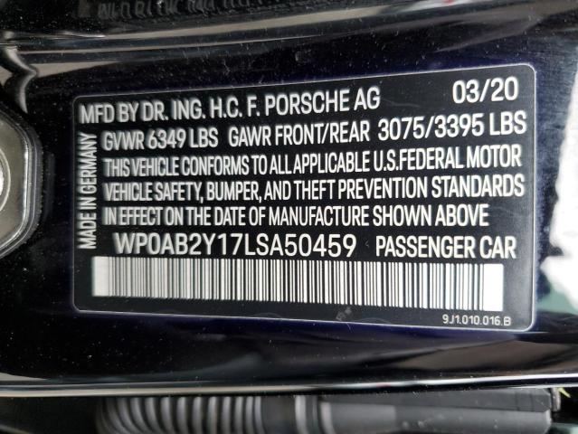 2020 PORSCHE TAYCAN 4S - WP0AB2Y17LSA50459