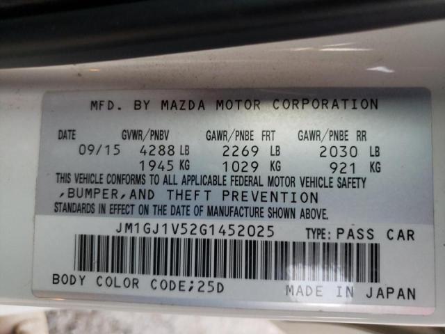 2016 MAZDA 6 TOURING JM1GJ1V52G1452025