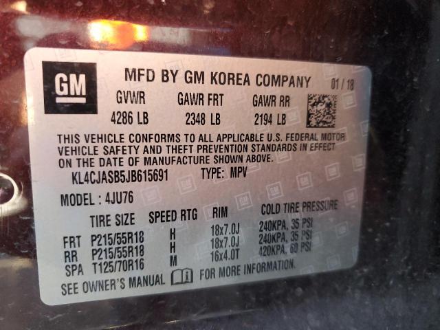 2018 BUICK ENCORE PRE KL4CJASB5JB615691