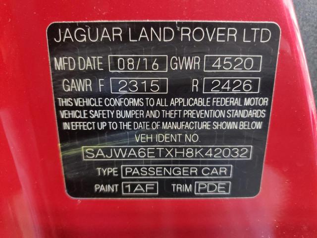 2017 JAGUAR F-TYPE - SAJWA6ETXH8K42032