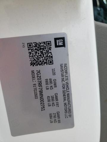 2021 GMC SAVANA CUT 7GZ07RF79MN002751