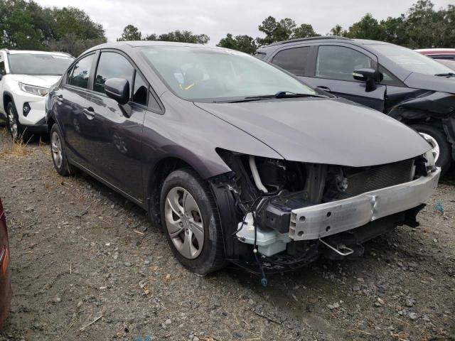 Salvage cars for sale from Copart Savannah, GA: 2014 Honda Civic LX