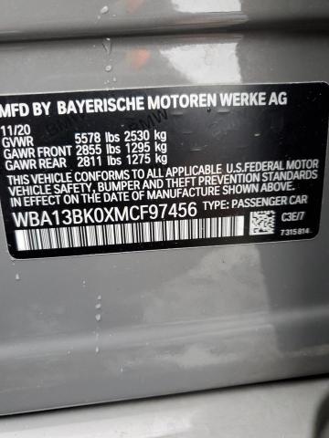 2021 BMW M550XI WBA13BK0XMCF97456