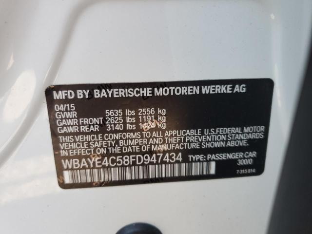2015 BMW 740 LI WBAYE4C58FD947434