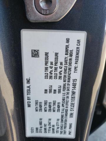 Фото: 5YJ3E1EB7NF144815 - 10