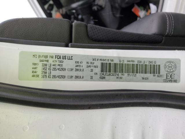 2019 JEEP GRAN CHER 1C4RJFDJ0KC823748
