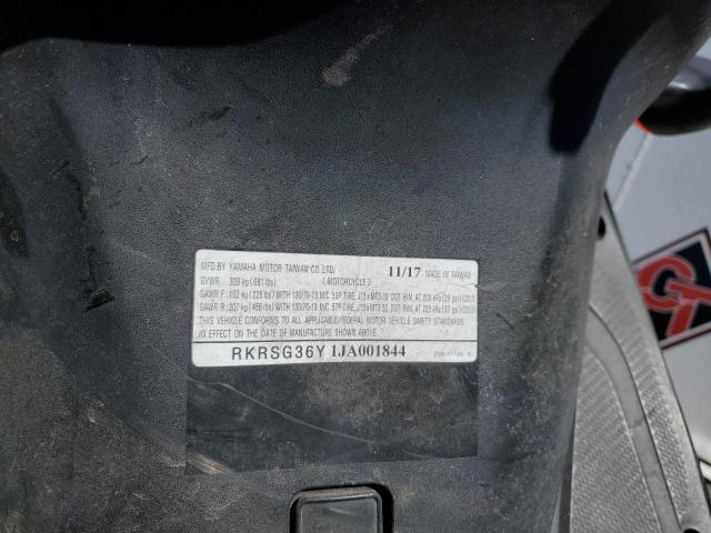 2018 YAMAHA XC155 RKRSG36Y1JA001844