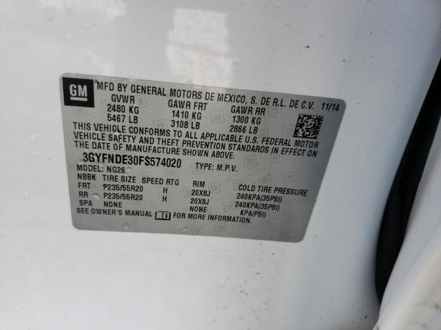 3GYFNDE30FS574020 Cadillac Srx Premium Collection