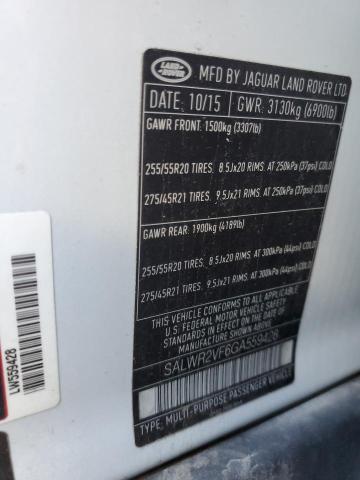 SALWR2VF6GA559428 Land Rover Range Rover Sport Hse