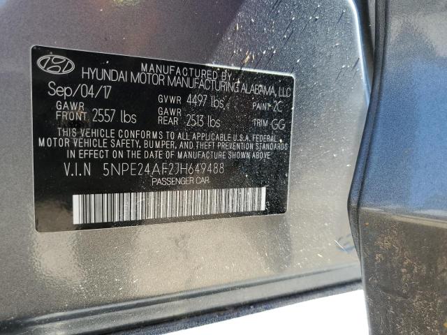 2018 HYUNDAI SONATA GL 5NPE24AF2JH649488