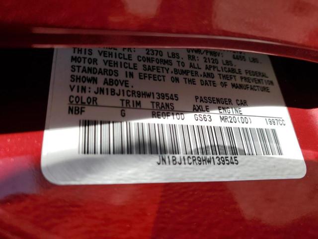 2017 NISSAN ROGUE SPOR - JN1BJ1CR9HW139545