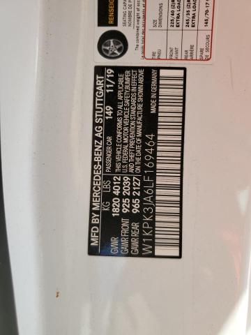 2020 MERCEDES-BENZ SLC 300 W1KPK3JA6LF169464