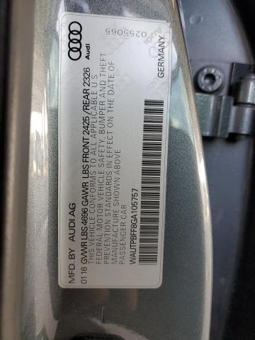 2016 AUDI A3 E-TRON WAUTPBFF8GA105757