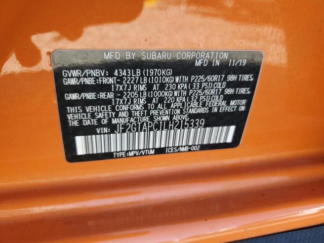JF2GTAPC1LH215339 Subaru Crosstrek Premium