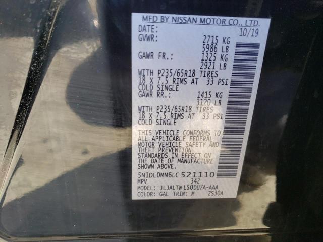 2020 INFINITI QX60 LUXE - 5N1DL0MN6LC521110
