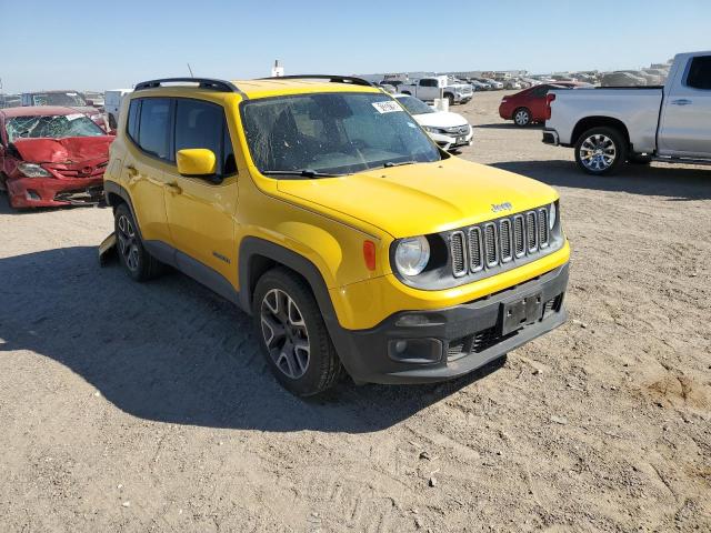 Salvage cars for sale from Copart Amarillo, TX: 2016 Jeep Renegade L
