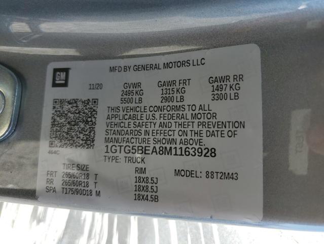 2021 GMC CANYON ELE 1GTG5BEA8M1163928