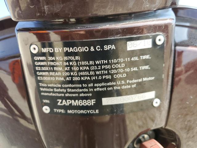 2011 VESPA LX 150IE ZAPM688F7B5000766