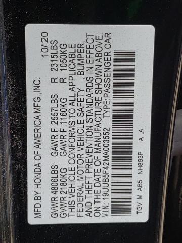 2021 ACURA TLX TECHNO - 19UUB5F42MA003552
