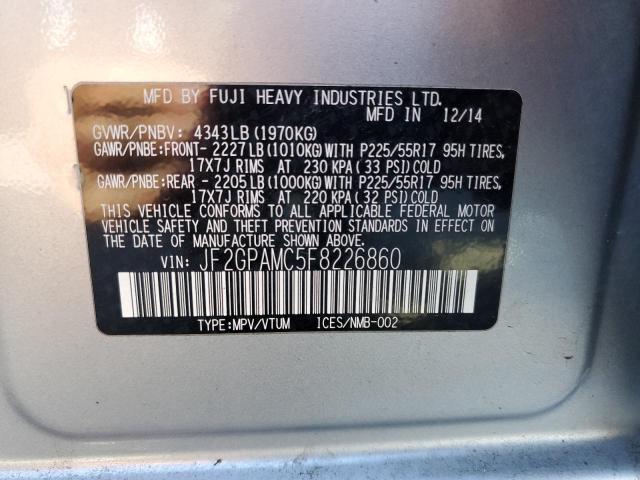 JF2GPAMC5F8226860 Subaru Xv Crosstrek 2.0 Limited