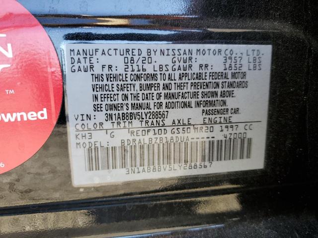 3N1AB8BV5LY288567 Nissan SENTRA S