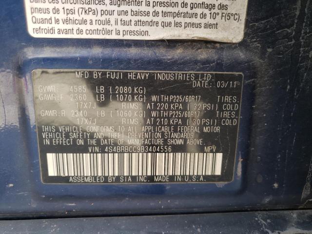 4S4BRBCC9B3404556 Subaru Legacy