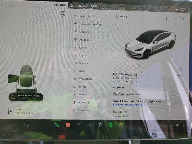 5YJ3E1EB2LF636679 Tesla MODEL 3