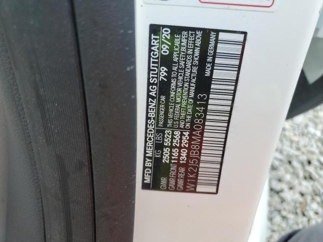 2021 MERCEDES-BENZ CLS 450 W1K2J5JB8MA083413