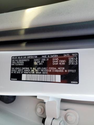 2022 VOLVO XC60 B5 MO YV4L12DK0N1002721