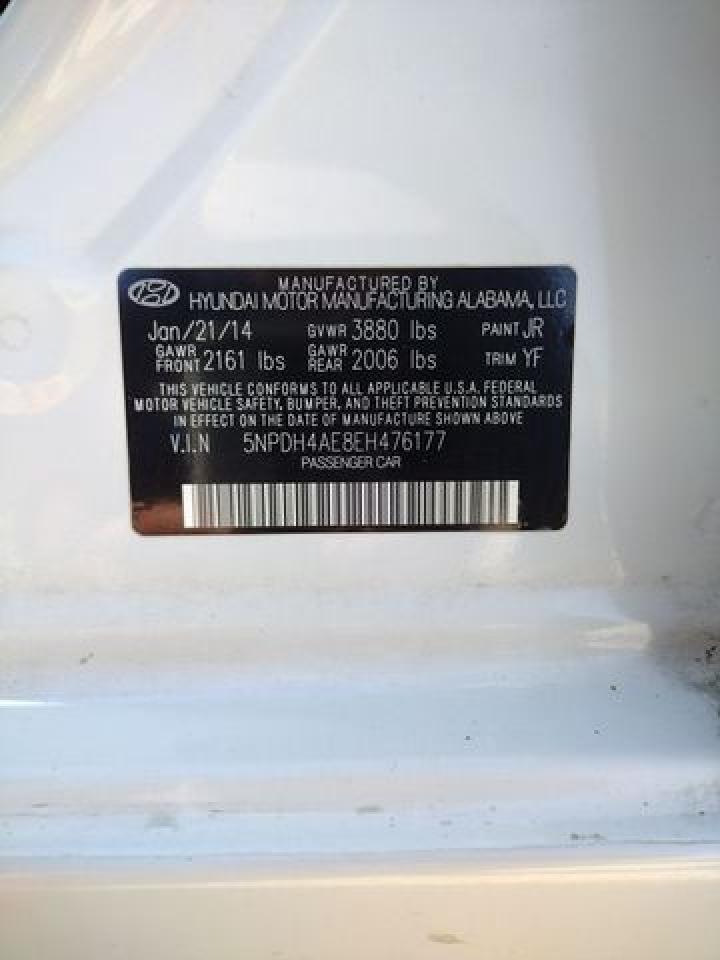 5NPDH4AE8EH476177 2014 Hyundai Elantra Se