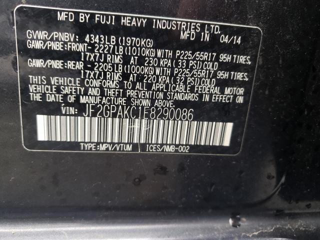 JF2GPAKC1E8290086 Subaru XV