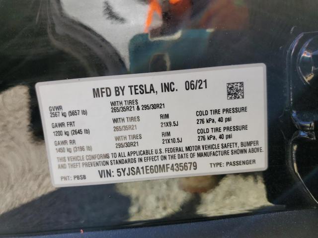 5YJSA1E60MF435679 Tesla Model S  10