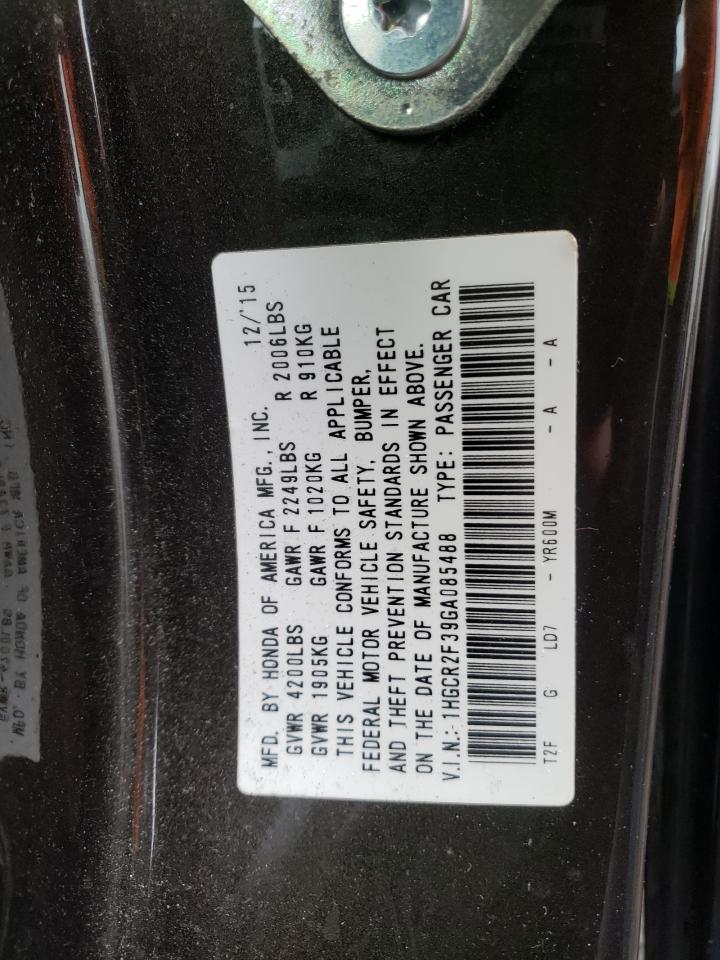 1HGCR2F39GA085488 2016 Honda Accord Lx