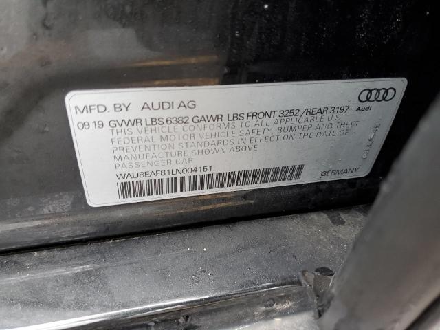 2020 AUDI A8 L WAU8EAF81LN004151
