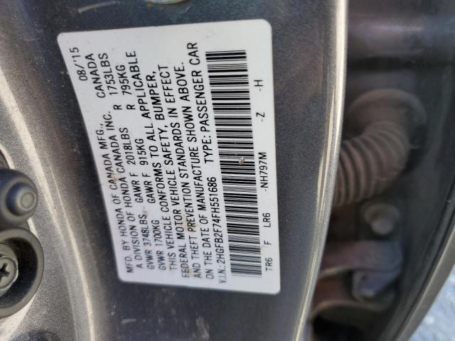 2015 HONDA 1000RR 2HGFB2F74FH551686