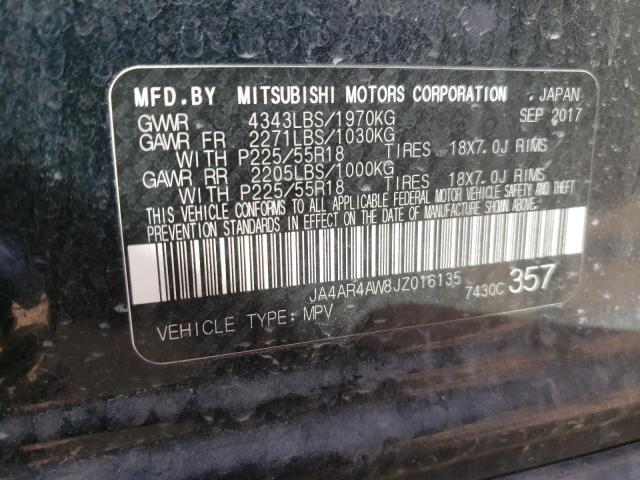 JA4AR4AW8JZ016135 | 2018 MITSUBISHI OUTLANDER