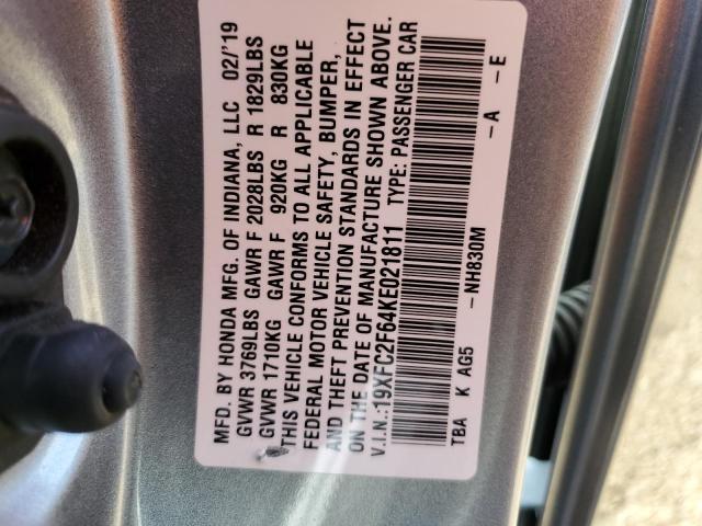 19XFC2F64KE021811 Honda Civic Lx